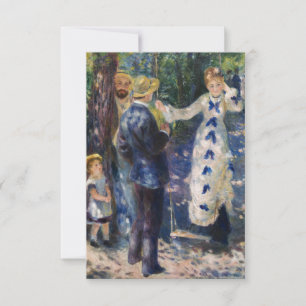 Pierre-Auguste Renoir - Die Schaukel Dankeskarte