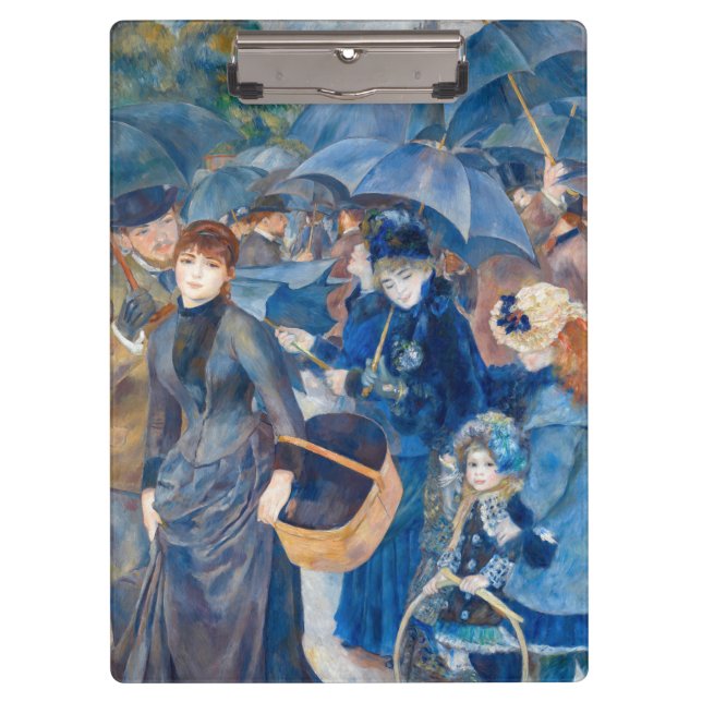Pierre-Auguste Renoir - Die Umbrellas Klemmbrett (Vorderseite)