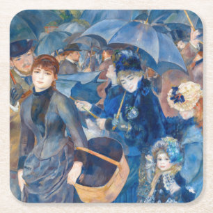 Pierre-Auguste Renoir - Die Umbrellas Rechteckiger Pappuntersetzer
