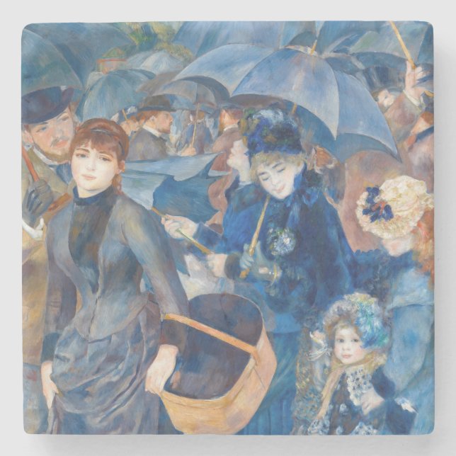 Pierre-Auguste Renoir - Die Umbrellas Steinuntersetzer (Vorderseite)