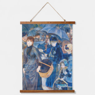 Pierre-Auguste Renoir - Die Umbrellas Wandteppich Mit Holzrahmen