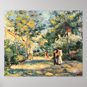 Pierre-Auguste Renoir - ein Garten in Montmartre Poster