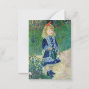 Pierre-Auguste Renoir - Ein Mädchen mit einer Gieß Mitteilungskarte