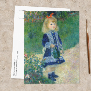 Pierre-Auguste Renoir - Ein Mädchen mit einer Gieß Postkarte