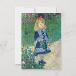 Pierre-Auguste Renoir - Ein Mädchen mit einer Wass Dankeskarte