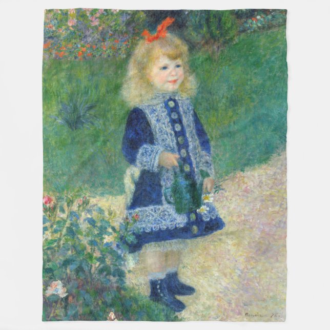 Pierre-Auguste Renoir - Ein Mädchen mit einer Wass Fleecedecke (Vorderseite)