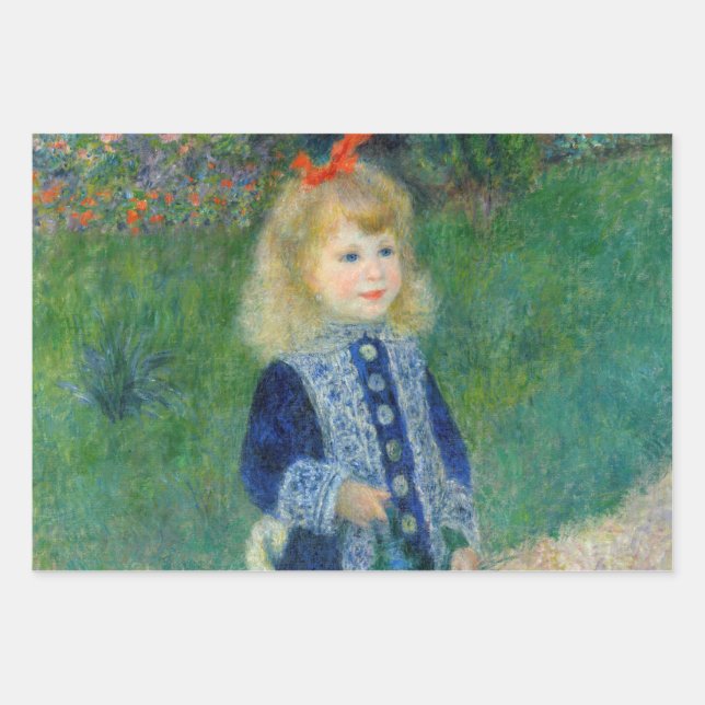 Pierre-Auguste Renoir - Ein Mädchen mit einer Wass Geschenkpapier Set (Vorderseite)