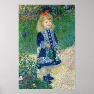 Pierre-Auguste Renoir - Ein Mädchen mit einer Wass Poster