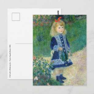 Pierre-Auguste Renoir - Ein Mädchen mit einer Wass Postkarte