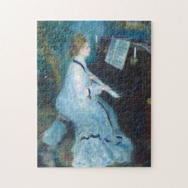 Pierre-Auguste Renoir, Frau am Klavier  Puzzle (Vertikal)