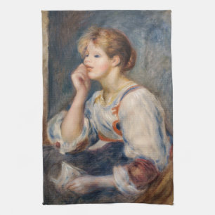 Pierre-Auguste Renoir - Frau mit einem Brief Geschirrtuch