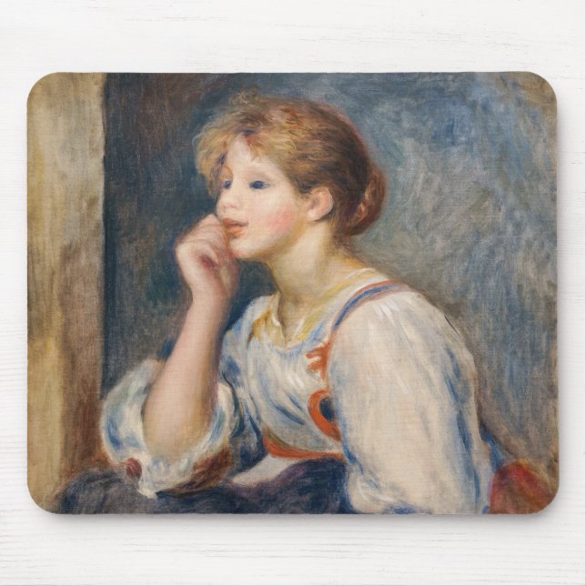 Pierre-Auguste Renoir - Frau mit einem Brief Mousepad (Vorne)