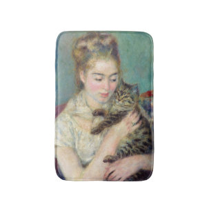 Pierre-Auguste Renoir - Frau mit einer Katze Badematte