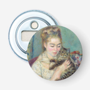 Pierre-Auguste Renoir - Frau mit einer Katze Flaschenöffner