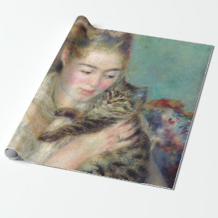 Pierre-Auguste Renoir - Frau mit einer Katze Geschenkpapier