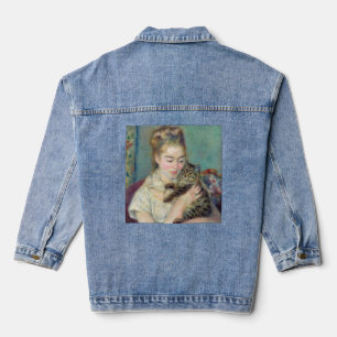 Pierre-Auguste Renoir - Frau mit einer Katze Jeansjacke