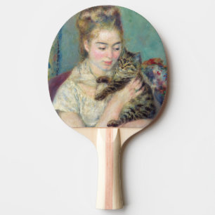 Pierre-Auguste Renoir - Frau mit einer Katze Tischtennis Schläger