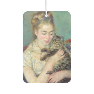 Pierre-Auguste Renoir - Frau mit Katze Autolufterfrischer