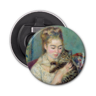 Pierre-Auguste Renoir - Frau mit Katze Flaschenöffner