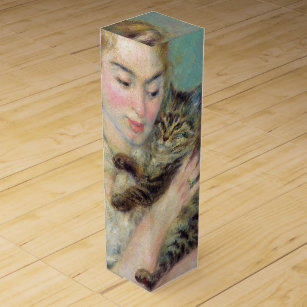 Pierre-Auguste Renoir - Frau mit Katze Weinbox