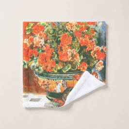 Pierre-Auguste Renoir Geraniums and Cats Waschlappen