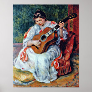 Pierre-Auguste Renoir - Gitarrenspieler Poster