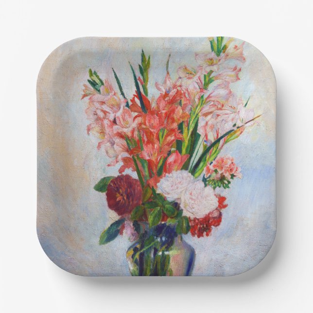 Pierre-Auguste Renoir - Gladioli Pappteller (Vorderseite)