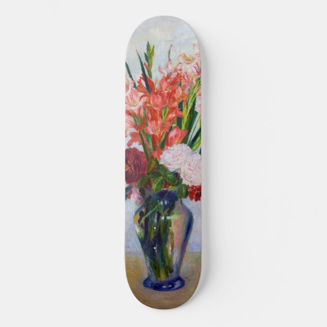 Pierre-Auguste Renoir - Gladioli Skateboard (Vorderseite)