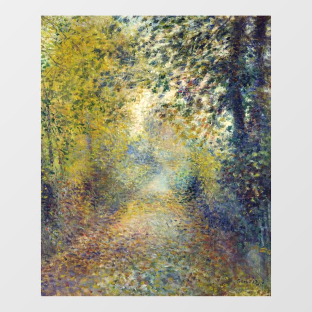 Pierre-Auguste Renoir - Im Wald Fensteraufkleber (Blatt)