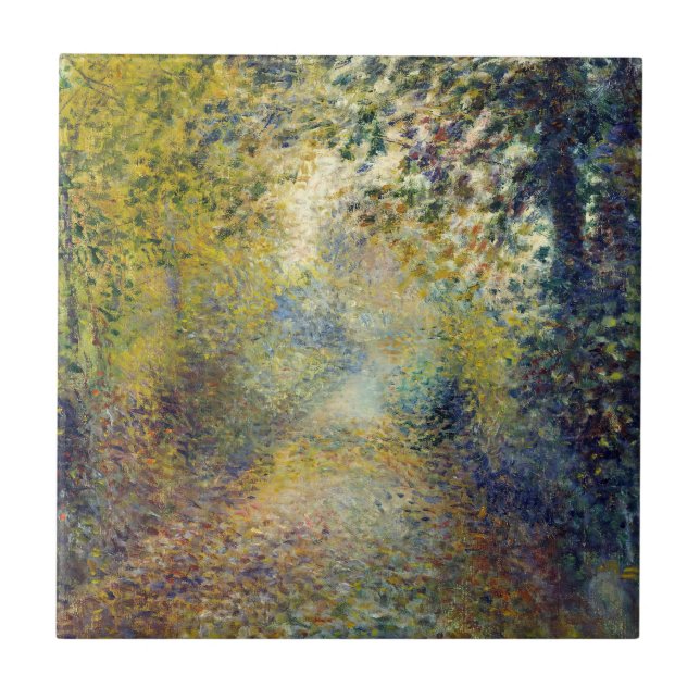 Pierre-Auguste Renoir - Im Wald Fliese (Vorderseite)