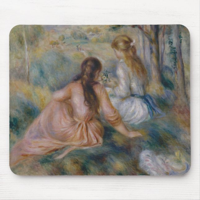 Pierre Auguste Renoir | in der Wiese Mousepad (Vorne)