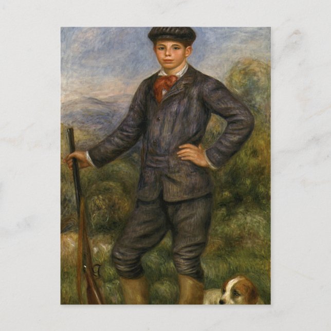Pierre Auguste Renoir Jean Renoir als Hunter Postkarte (Vorderseite)