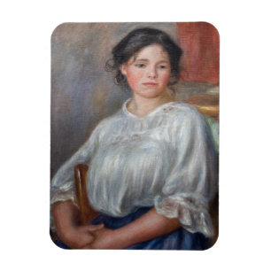 Pierre-Auguste Renoir - Junge Frau sitzend Magnet