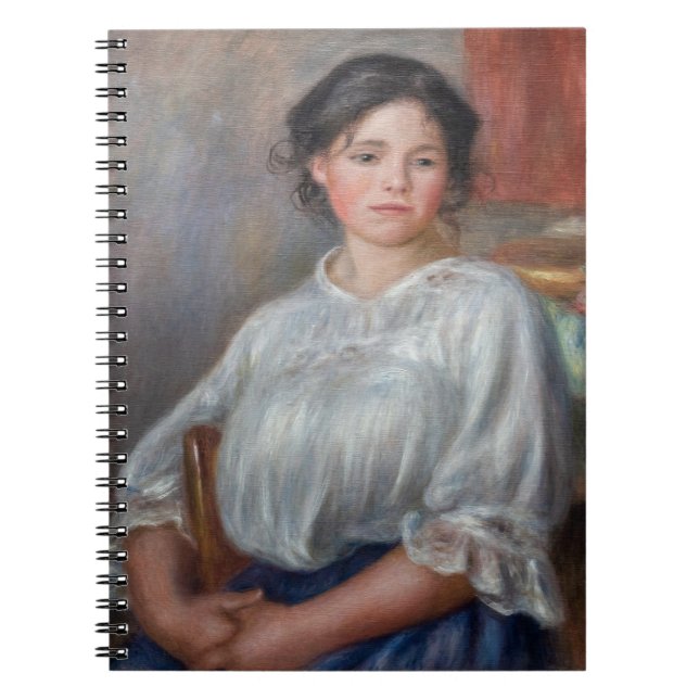 Pierre-Auguste Renoir - Junge Frau sitzend Notizblock (Vorderseite)