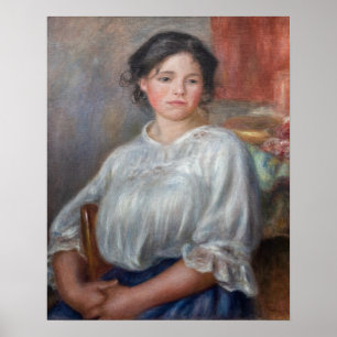 Pierre-Auguste Renoir - Junge Frau sitzend Poster