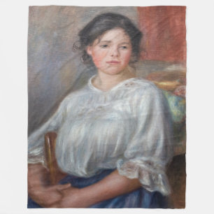 Pierre-Auguste Renoir - Junge Frau sitzt Fleecedecke