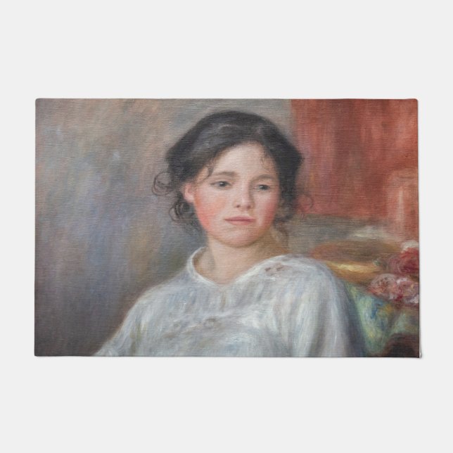 Pierre-Auguste Renoir - Junge Frau sitzt Fußmatte (Vorderseite)