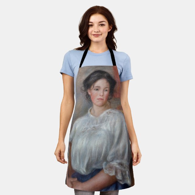 Pierre-Auguste Renoir - Junge Frau sitzt Schürze (Getragen)