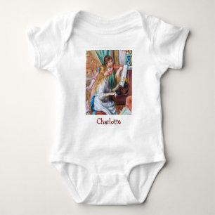 Pierre Auguste Renoir - Junge Mädchen am Klavier Baby Strampler