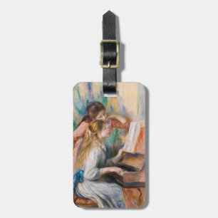 Pierre Auguste Renoir - Junge Mädchen am Klavier Gepäckanhänger