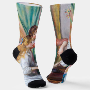 Pierre Auguste Renoir - Junge Mädchen am Klavier Socken