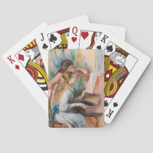 Pierre Auguste Renoir - Junge Mädchen am Klavier Spielkarten