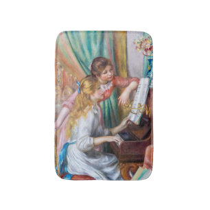 Pierre Auguste Renoir - Junge Mädchen am Piano Badematte