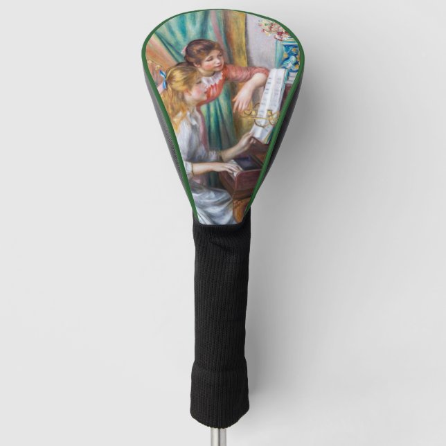 Pierre Auguste Renoir - Junge Mädchen am Piano Golf Headcover (Vorderseite)