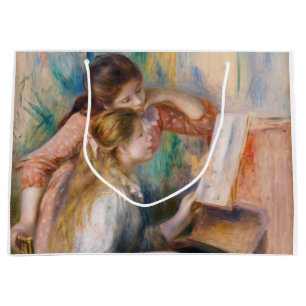 Pierre Auguste Renoir - Junge Mädchen am Piano Große Geschenktüte