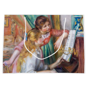Pierre Auguste Renoir - Junge Mädchen am Piano Große Geschenktüte