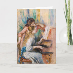 Pierre Auguste Renoir - Junge Mädchen am Piano Karte