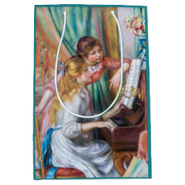 Pierre Auguste Renoir - Junge Mädchen am Piano Mittlere Geschenktüte