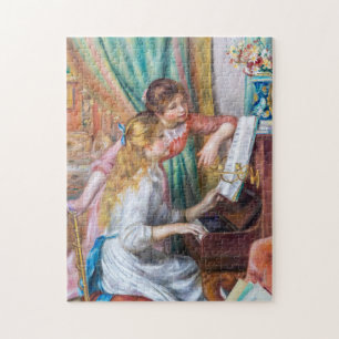 Pierre Auguste Renoir - Junge Mädchen am Piano Puzzle