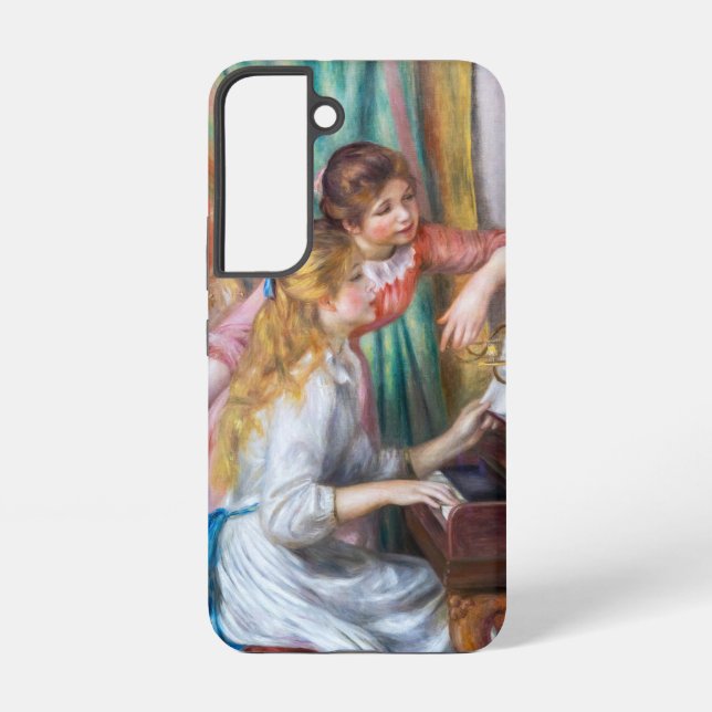Pierre Auguste Renoir - Junge Mädchen am Piano Samsung Galaxy Hülle (Rückseite)